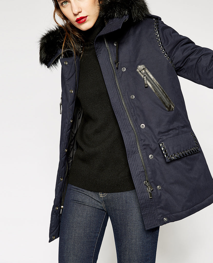 Parka femme the online kooples