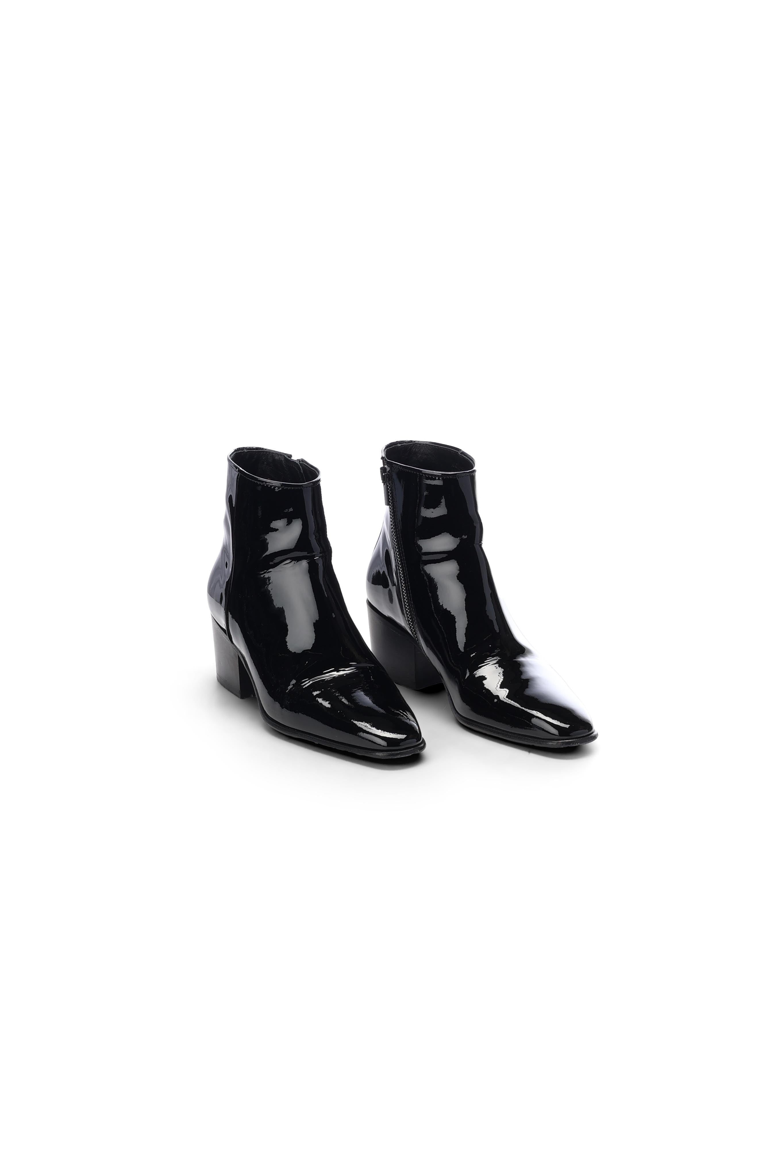 Bottines vinyle noir hotsell